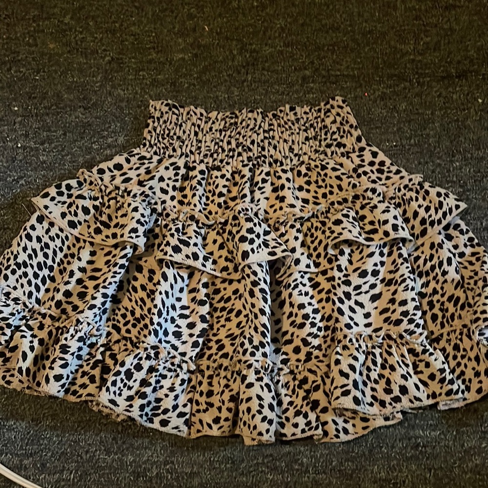 Cheetah print skirt size xs-s